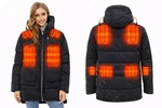 Unisex Electric Heated Jacket With 7.4V Battery Waterproof Winter Outdoor Hoodie. Fixed Price $45.99.