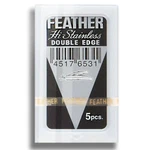 Feather Hi-stainless Blades Double Edge 5CT (new) Free Usa Shipping. Fixed Price $6.30.