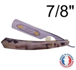 Thiers Issard 889 Sheep & Wolf 7/8" Carbon Steel Straight Razor Horn France. Fixed Price $376.00.