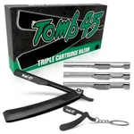 TOMB45 Black Triple Cartridge Razor Holder. Fixed Price $23.39.