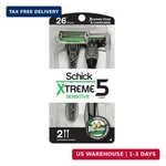 Schick Xtreme 5 Blade Disposable Razors For Men, 2 Ct, Men's Sensitive Skin. Fixed Price $11.24.
