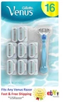 16 Gillette Venus Razor Blades Refill Cartridge Fit Embrace Divine Shaver Handle. Fixed Price $33.69.