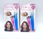 2 Packages Derma Smooth 4 Piece Facial Hair Remover & Exfoliator Set Tekno. Fixed Price $17.21.