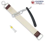 Premium Quality Dovo Straight Razor Leather Strop Paste Shaving Set. Fixed Price $199.99.