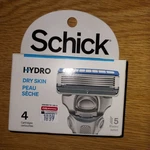 Schick Hydro Dry Skin 5 Blades Razor 4 Refills Total Cartridges Shaving Mens. Fixed Price $10.99.