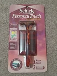 Vintage Schick Personal Touch Razor Twin Blade Cartridges Nos Women's Aloe Vit. Fixed Price $64.00.