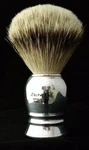 Zenith Aluminum Handle Silvertip Badger Shave Brush. 24.5MM. Made Italy. P4. Fixed Price $82.00.
