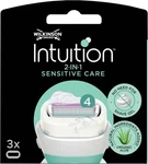 Wilkinson Sword By Schick Intuition Sensitive Care Razor Blades - 3 Cartridges. Fixed Price $10.40.