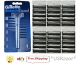 Gillette Sensor Excel Razor Metal Shaver Handle Blades Usa 30 Refill Cartridges. Fixed Price $66.99.