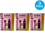 Schick Hydro Sensitive Razor Gift Set + 3 Cartridges Gel Pack. Fixed Price $21.00.