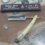 Vintage Dubl Pearlduck Goldedge Solingen Germany Straight Razor. Fixed Price $165.00.