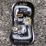 2 Packs Bic FLEX4 Flexible 4-BLADE Disposable (total 6 Shavers). Fixed Price $19.90.