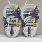 2 X Soleil 4 Escape Scented Women's Disposable Razors With Blades Comfortable. Fixed Price $16.88.
