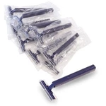 144 Pack Individually Wrapped Twin Blade Razors With Clear Safety Cap Disposab. Fixed Price $47.16.