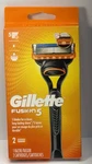 Gillette Fusion 5 Men's Razor Black Orange + 2 Cartridges New. Fixed Price $13.49.