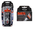 Personna M5 Magnum System Handle With Tray 6 Refill Cartridges. Fixed Price $15.49.