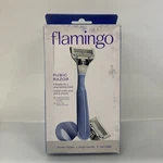Flamingo Pubic Women's Razor - 1 Handle 2 Blade Cartridges +holder. Fixed Price $15.88.