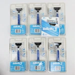 Gillette Razors Mens Shaving 360 Aqua-grip Blade + 4 Cartridges Skin Guard. Fixed Price $34.97.