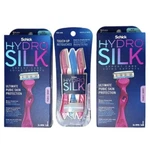 2 Schick Hydro Silk Ultimate Pubic Hair Razors & 1 Touch-up Manual Pack. Fixed Price $15.00.