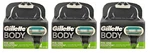 Gillette Body Razor Blade Refills, Shower Safe, 4 Cartridges (3 Pack). Fixed Price $23.75.