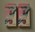 (2) Schick Hydro Silk 3 Hydra-boost Serum Smooth Razor 1 Handle Cartridge Each. Fixed Price $18.99.