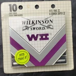 Wilkinson Sword Wii 10 Count Razor Blades Fits Trac & Schick Super - Nos. Fixed Price $14.99.