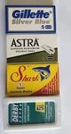 20 Double Edge Safety Razor Blade Sampler Pack Astra Gillette Silver Blue Shark. Fixed Price $9.99.