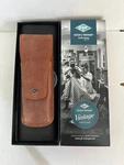 Giesen & Forsthoff Safety Razor Sheath Brown Leather Case 5.5X2 Magnetic Clasp. Fixed Price $15.00.