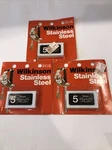 3 Nos Vintage Wilkinson Sword Stainless Steel Shaving Razor Blades 5'S England. Fixed Price $23.99.