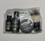 Razor Md Men's Travel Shave Kit Unscented Oil Lotion Cream + Brush In Bag Usa. Fixed Price $29.99.