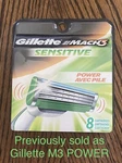 8 Gillette MACH3 M3 Power Razors Blades Cartridges Refills Shaver Usa Authentic. Fixed Price $44.95.