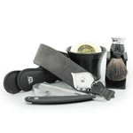 Complete Barber Shaving Set Straight Razor/cut Throat & Pure Black Badger Brush. Fixed Price $55.99.