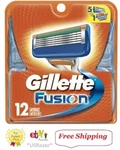 12 Gillette Fusion Razor Blades Manual Refill Cartridges Shaver Original 4 8 Usa. Fixed Price $34.49.
