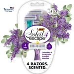 Soleil Escape Women's Disposable 4-BLADE Razors, Lavender & Eucalyptus Scented. Fixed Price $13.28.