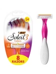 Bic Soleil Smooth Colors Collection 3 Blades Disposable Razors 8 New Sealed. Fixed Price $9.99.