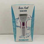 Conair Women's Cordless Twin Foil Shaver With Pop-up Trimmer, Wet/dry, LWD1RN. Fixed Price $20.99.