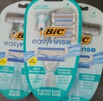 3 Ct Women's Bic Easy Rinse Anti-clog 4 Blade Disposable Razors **brand New. Fixed Price $14.99.