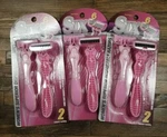 Assured Six Blades Women's Pink Twin-packs Disposable Razors New Lot Of 6 Total. Fixed Price $7.99.