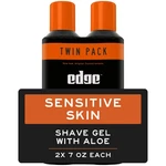 Edge Sensitive Skin Shave Gel For Men With Aloe, 14 Oz, Twin Pack (28 Oz). Fixed Price $28.72.