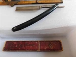Old "none Better" Clean Cut Trade Mark Straight Razor W/original Box. Fixed Price $36.00.