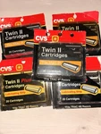 Cvs Twin Ii For Razor Blade Refills Cartridges 100 Count New Nip. Fixed Price $59.92.