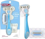 Amazon Basics 5-BLADE Extra Smooth Razor For Women With Moisturizing Strips, Han. Fixed Price $9.36.