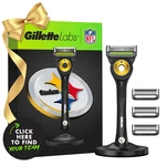 Gillette Labs Special Nfl Steelers Edition Shaving Razor For Men - 1 Handle, 4. Fixed Price $23.48.
