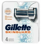 Gillette 66509 Skinguard Razor Blade With 4 Refills Cartridges. Fixed Price $13.99.