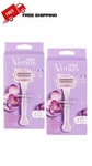 Gillette Venus Comfortglide Freesia Razor 4 Blade Refills (2X2PK) - New. Fixed Price $18.99.