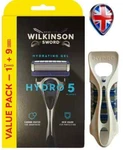 Wilkinson Sword Hydro 5 Mens Razor With 9 Blades Refills Genuine + Free Holder. Fixed Price $31.29.
