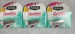 New Schick Quattro For Women Sensitive Hypo-allergenic Aloe 12 Refill Cartridges. Fixed Price $24.99.