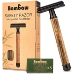 Bambaw Single Razors For & Women, Bamboo With 5 Blades, Doubl.... Fixed Price $45.40.
