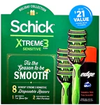 Schick Xtreme 3 Sensitive Skin Holiday Collection 8 Disposable Razors New. Fixed Price $22.99.