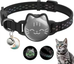 Waterproof Reflective Airtag Collar, Breakaway Safety Gps Holder For Cats. Fixed Price $34.99.